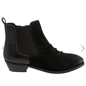 Softwalk Rockford S2058-003 Womens Black Wide Suede Ankle & Booties Boots Sz 10